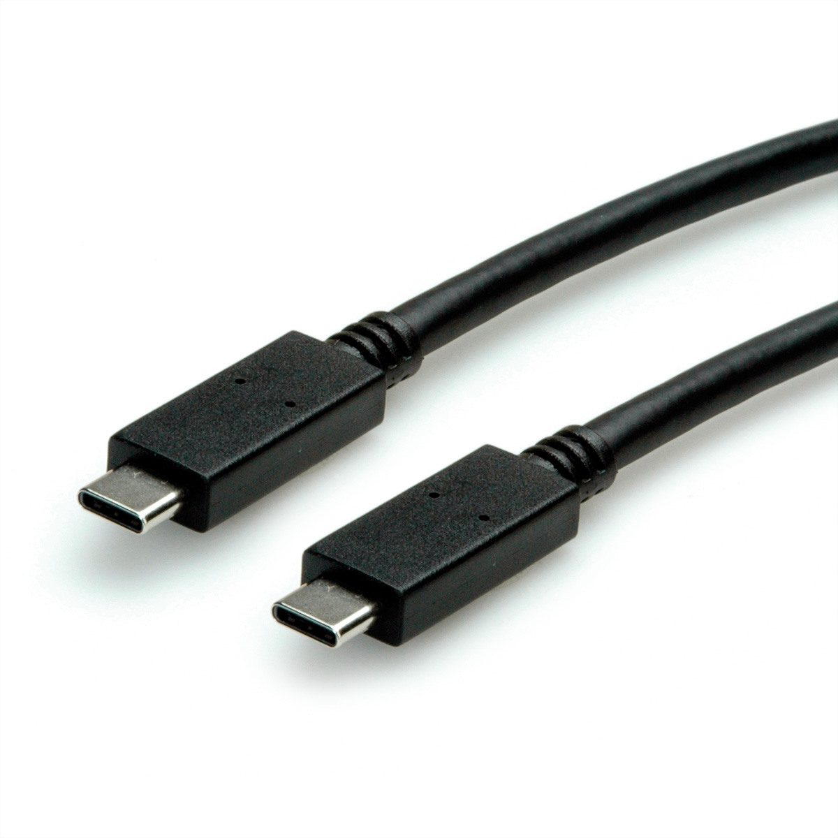 ROLINE USB-C-C, Lade & Datenkabel 11.44.905 Black, ST/ST, 100W, 3.2Gen2 1m