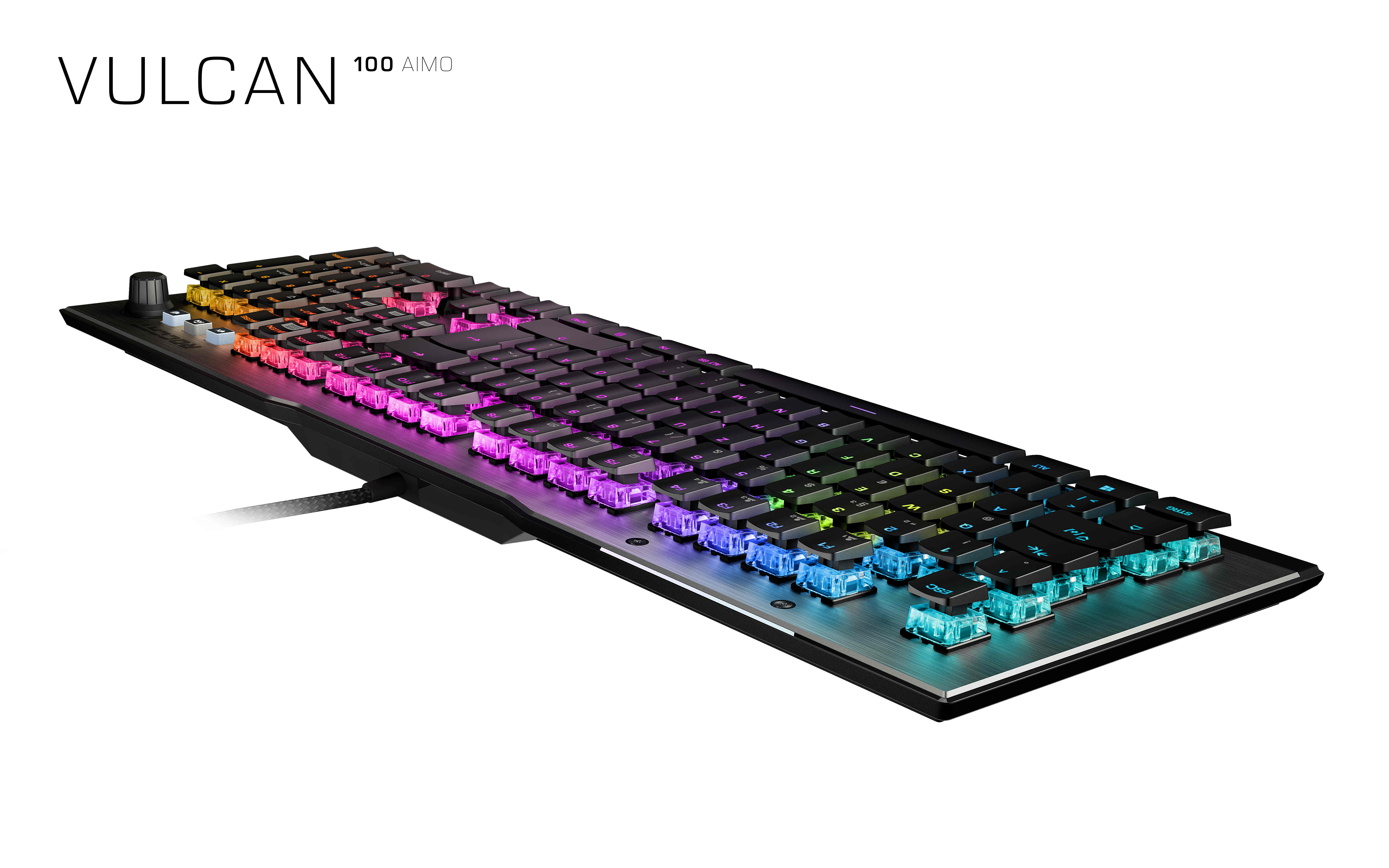 ROCCAT Vulcan 100, brown Switch, AIMO ROC12415B Gaming Keyboard, CH-Layout