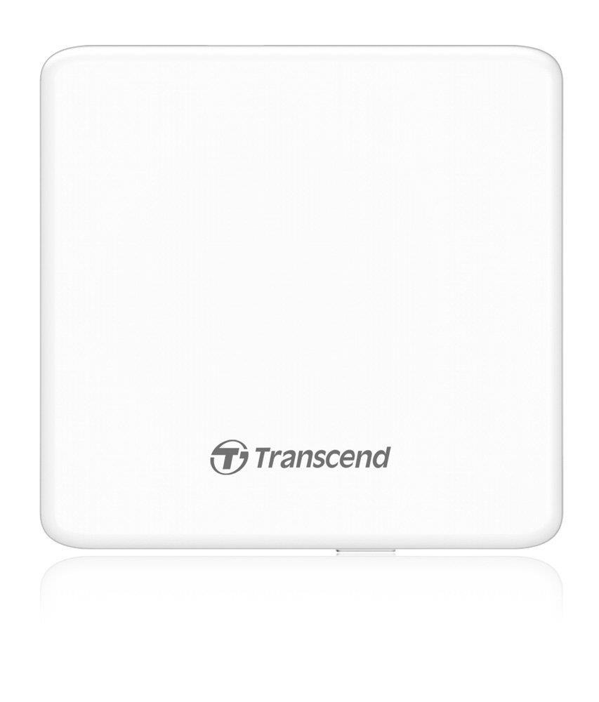 TRANSCEND Portable CD/DVD Writer 8x TS8XDVDSW SuperSlim USB 2.0 white
